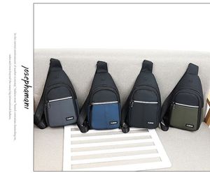 Bolsos Cruzados de Moda 2025, Gran Capacidad, Color Puro, Estilo Simple, Bolso de Pecho para Negocios, Impermeable, para Hombre - Product Image 5