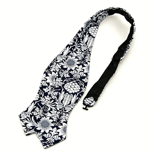 Nœud Papillon en Coton Pointu Noué à la Main pour Hommes, Motif Floral/Paisley, Tissu Imprimé, Nœud Papillon Décontracté Vintage à Nouer Soi-même, Idéal pour Mariage et Fêtes - Product Image 4