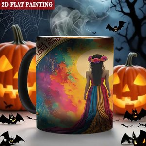 Frosted Black <b>Ceramic</b> <b>Mug</b> 11oz Heat Activated Color Changing Cup Fashion Home Accessory - Product Image 6