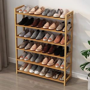 <span class=keywords><strong>Étagère</strong></span> à chaussures en bambou naturel à 5 niveaux, <span class=keywords><strong>étagère</strong></span> de rangement de chaussures en bois pour salon, intérieur et extérieur, support de rangement pour la <span class=keywords><strong>maison</strong></span> - Product Image 4