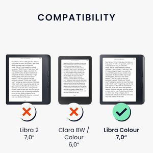 Étui en PU antichoc imprimé avec votre propre design personnalisé, couleur <span class=keywords><strong>Libra</strong></span>, protection pour tablette <span class=keywords><strong>Kobo</strong></span> <span class=keywords><strong>Libra</strong></span> <span class=keywords><strong>2</strong></span> de 7 pouces - Product Image 6
