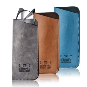 Estuche Personalizable para Gafas de Sol, Diseño Clásico en Cuero PU Suave, Funda Portátil Retro para Lentes, Resistente a la Abrasión, para Presbicia - Product Image 1