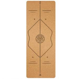 Tapete de Yoga de Corcho y Caucho Natural de Alta Calidad, Ecológico, con Logotipo Personalizado con Láser, Impresión a Color, Antideslizante, 3 cm de Grosor, Marca Organic Gym - Product Image 1