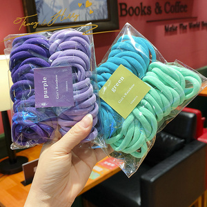 เทรซี่และเฮอร์รี่ ยางรัดผมแบบพื้นฐานขายดี 50 ชิ้น ชุดยางรัดผมยืดหยุ่นสูง สีลูกกวาดหวานๆ สำหรับเด็กผู้หญิง - Product Image 3