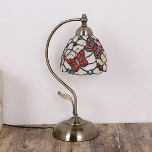 Lámparas de Mesa con Forma de Rosa, Estilo Rústico Pastoral, Creativas, Decorativas, de Vidrio, para Mesita de Noche, Estudio, Hoteles, Ouhaodi, Directo de Fábrica - Product Image 1