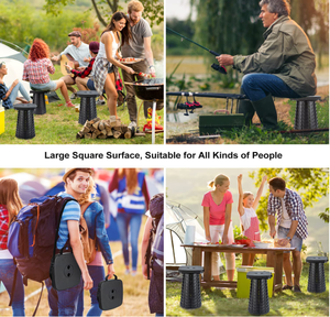 Chaise de <span class=keywords><strong>camping</strong></span> pliable extensible pour l'extérieur, la pêche, la randonnée, chaise de plage portable en plastique pliable et rétractable - Product Image 5