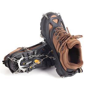 Wholesale Spot Winter Snow Climbing Hiking Wear-Resistant Silicone Tooth 11 Nail Chain Ice Claw Anti Slip <b>Shoe</b> <b>Cover</b> - Product Image 4