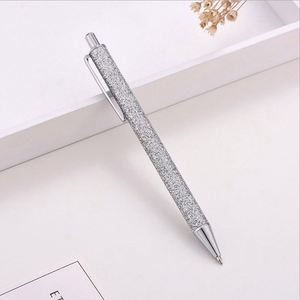 Custom Logo Luxury Retractable Signature Ballpoint <b>Pen</b> Promotional Glitter Sparkly Aluminum Metal <b>Pen</b> Signature Gifts for Office - Product Image 5