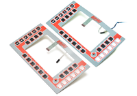 Clavier à rétroéclairage par fibre optique, panneau de commande, clavier à membrane pour appareils électroménagers, boutons poussoirs, circuits FPC, claviers - Certifié ISO9001, 6 ms
