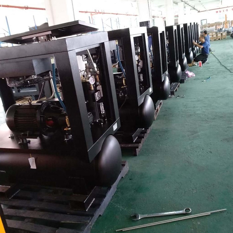 En stock, compresor de aire de 15 kW integrado, 3 en 1, 7-12 bar, mini compresor con secador de aire y tanque de aire