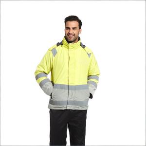 Men's <strong>Hi</strong> <strong>Vis</strong> Reflective 3 in 1 Jacket | Detachable Fleece Liner Waterproof Windproof Safety Work Coat Custom Logo - Product Image 1
