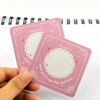 Carte postale de remerciement personnalisée holographique de luxe faite à la main avec logo imprimé