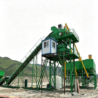 Centrale à béton électrique Hongxing HZS120 avec malaxeur à double arbre JS2000, moteur PLC, pompe, moteur, 120m³/h, certifiée CE pour la construction routière
