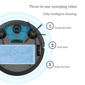 Intelligent Wet and Dry <b>Cleaning</b> Robot Sweeping Machine Home Chargeable Smart Robot Vacuums Cleaner With <b>Mop</b> Wireless Robot Vacu - Product Image 2
