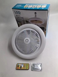 Ventiladores de techo con luces Led, control remoto para dormitorio, ventilador de techo invisible regulable con luz/ventilador de iluminación/bombilla de ventilador - Product Image 4