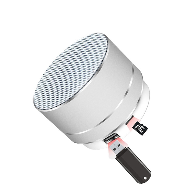 Outdoor Mini Wireless Speaker USB Flash Drive Memory Card Support for 5.0 RGB LED Aluminum Alloy Portable for Home Parties
