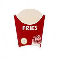 Boîte à frites robuste personnalisable avec couleur et finition sur mesure pour l'image de marque des chaînes de restaurants, emballage pour la restauration rapide