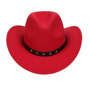 Chapeau de <span class=keywords><strong>cowboy</strong></span> pour adultes orné d'étoiles - Chapeaux de <span class=keywords><strong>cowboy</strong></span> en feutre pour hommes avec des étoiles - Accessoires de <span class=keywords><strong>costume</strong></span> de déguisement du Far West - Product Image 1