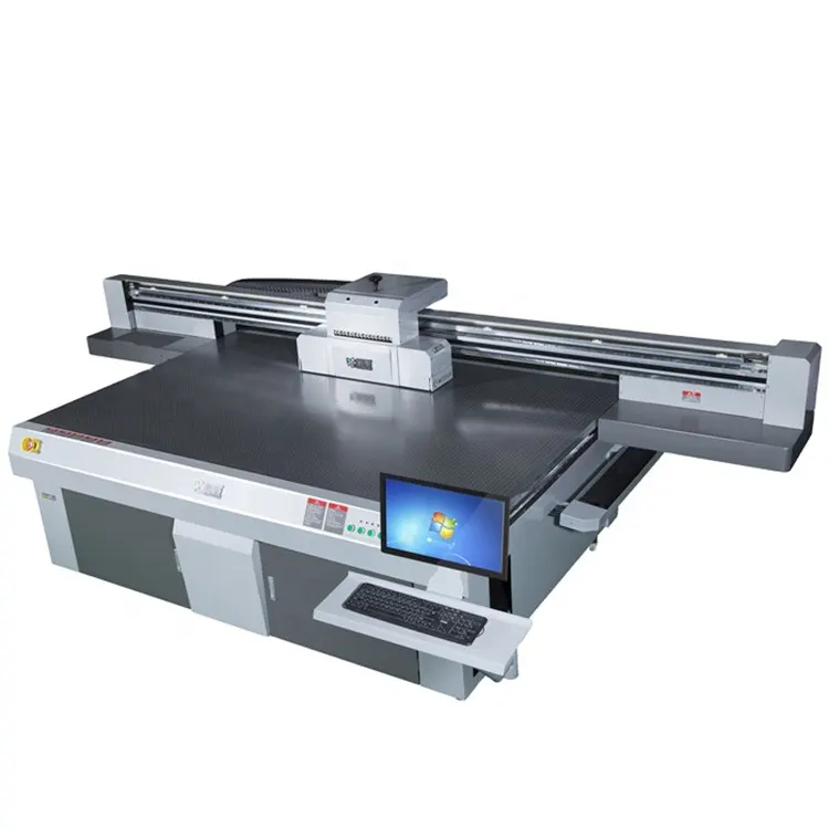 2513 Mesin Cetak Tempat Tidur Datar Harga Pabrik Format Besar Led Digital Inkjet Pencetak UV Pipih untuk Dijual