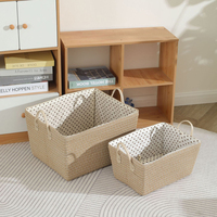 Paniers de rangement modernes en PP avec poignée pour la chambre des enfants, pliables pour ranger les jouets et les vêtements