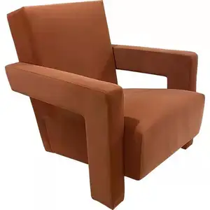 现代家居家具当代新软管沙发配天鹅绒软垫新设计休闲椅