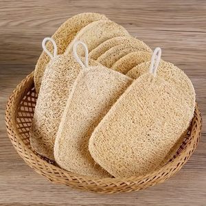 Éponge à vaisselle 100% naturelle, brosse de nettoyage en loofah, éponge en loofah biologique, loofah en forme carrée pour le corps - Product Image 1