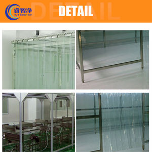 중국 도매 새로운 디자인 PVC 커튼 100 부드러운 벽 클린 룸 클린 창고 GMP 헤파 공기 청정기 필터 - Product Image 4