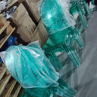 Nouvelle couleur moderne élégant Ghost chaise de salle à manger en plastique acrylique cristal vert empilable chaises de mariage rustiques