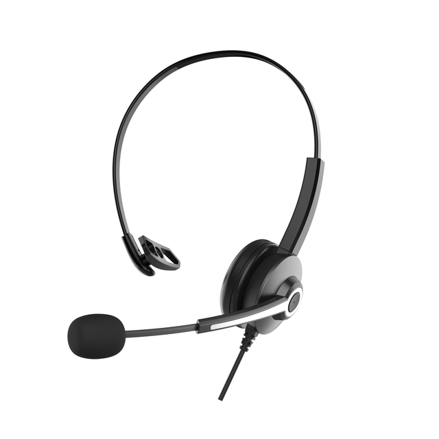 MHP-681 Wired Business Single Ear Chat Headset Headphone Computer Headset with Microphone