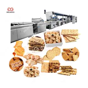 automatic Supplier 300kg/h-1200kg/h Walnut Biscuit make Machinery Chocolate Sandwich Crispy Biscuit Making Machine