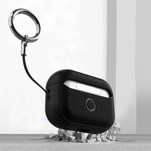 Coque de protection antichoc en cuir grainé TPU pour AirPods 4, compatible AirPods <span class=keywords><strong>Pro</strong></span> 2, avec sangle et porte-clés – Vente Flash - Product Image 4