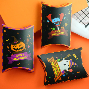 En gros Creative Halloween Cadeau Papier Boîtes Carré Mat Options Inclure <span class=keywords><strong>Dessin</strong></span> <span class=keywords><strong>Animé</strong></span> Halloween Sacs Bonbons Oreiller Recyclé - Product Image 2
