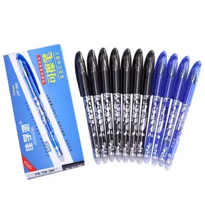 Water Custom Erasable Ink Ballpoint Pen With Eraser, Creative Cute Little Rubbing Head Erasable Pen