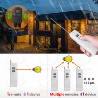 Interrupteur sans fil 433 MHz longue portée 1000 m, télécommande étanche IP65 30A pour éclairage extérieur – Vente en gros