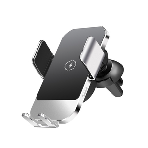 Soporte <span class=keywords><strong>de</strong></span> aluminio para teléfono <span class=keywords><strong>de</strong></span> coche <span class=keywords><strong>Cargador</strong></span> inalámbrico 15W <span class=keywords><strong>Cargador</strong></span> rápido Sujeción automática <span class=keywords><strong>Cargador</strong></span> <span class=keywords><strong>de</strong></span> coche inalámbrico <span class=keywords><strong>de</strong></span> carga automática - Product Image 1
