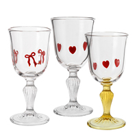 Samyo Verres à champagne en verre soufflé à la main personnalisés avec un motif de cœur en forme d'arc, flûtes épaisses pour les mariages et les fêtes