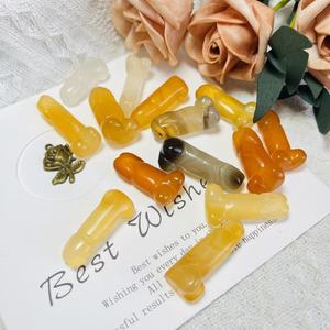 Großhandel Kristall-Schnitzereien Spirituelle Heilprodukte Achat <span class=keywords><strong>Penis</strong></span> für Dekoration - Product Image 6