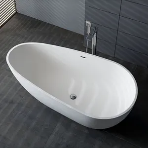 KMRY Bathtub Supplier Custom Size Made ARC Boat Shape Modern Acrylic Freestanding Indoor Hotel/home Bathroom Bathtub