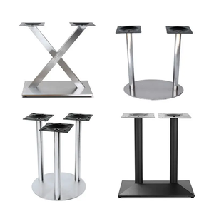 מפעל סיטונאי רגל שולחן תמיכה פלדה כיסוי בית מסעדה מתכת שולחן אוכל בסיס שולחן אוכל בסיס - Product Image 3