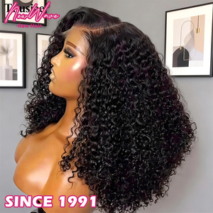 Peluca <span class=keywords><strong>Bob</strong></span> Lacia Rizada de 10 Pulgadas, Estilo <span class=keywords><strong>Bob</strong></span> Ondulado Natural Vietnamita, Cabello Humano Virgen Negro Natural, Peluca <span class=keywords><strong>Bob</strong></span> Corta <span class=keywords><strong>con</strong></span> Encaje Frontal HD - Product Image 6