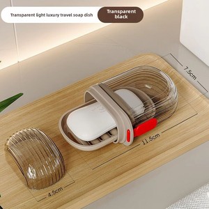 Xách Tay Mini Nhựa Hộp Xà Phòng Với Trong Suốt Bìa Mới Du Lịch Thân Thiện Với Món Ăn Xà Phòng Với Hệ Thống Thoát Nước Tính Năng Tắm & Nhà Vệ Sinh Nguồn Cung Cấp - Product Image 4