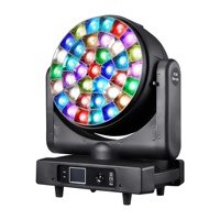 K25 37pcs 40W BEE EYE LED MOVING HEAD LIGHT RGBW 4IN1 STAGE DMX512 ZOOM WASH DJ LIGHTING
