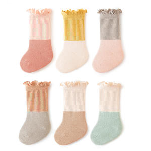 Vente en gros de chaussettes pour bébés chaussettes <span class=keywords><strong>quatre</strong></span> saisons en coton pour nouveau-nés chaussettes pour bébés garçons et filles - Product Image 2