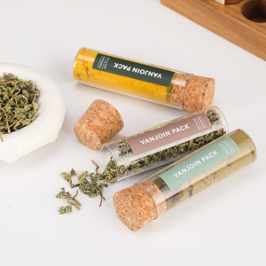 Expédition rapide 50ml Flacons en verre résistant à la chaleur Tube de qualité alimentaire clair bonbons épices herbes bouteilles avec bouchons en liège - Product Image 5