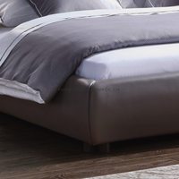Ensemble de meubles de chambre à coucher en cuir, luxueux et élégant, design italien moderne, grande taille, dernier lit double de styliste, offre spéciale