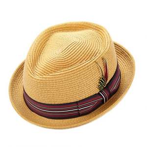 Sombreros Pork Pie de Alta Calidad con Múltiples Diseños Promocionales, Sombreros Trilby Baratos para Hombre, Sombrero Fedora con Banda con Logotipo Personalizado, EVERGROWING para Adultos - Product Image 1