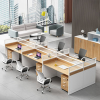 Poste de travail moderne et contemporain en forme de L avec chaise de bureau, étagère, tiroir de rangement, en PVC, personnalisable