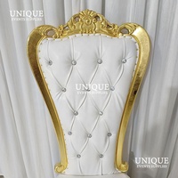 Luxus Royal Gold High Back Throne Stuhl Sofa für Erwachsene für Hotel Villa Vermietungen Party Esszimmer möbel für Wohnzimmer Schlafzimmer