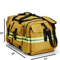 Grand sac d'équipement de pompiers imperméable et ignifuge personnalisé pour pompier avec bandoulière