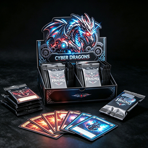 Cartes de jeu personnalisées de haute qualité, cartes TCG à bords dorés, impression de cartes holographiques - Product Image 1